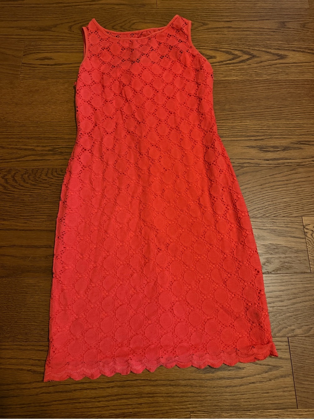 Ronni Nicole Coral Lace Midi Sheath Dress